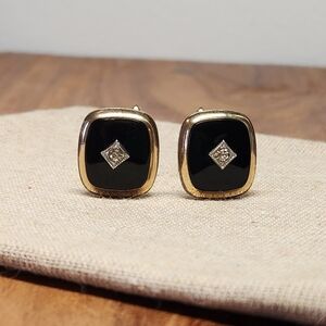 Vintage 12K Gold Filled Art Deco Cuff Links